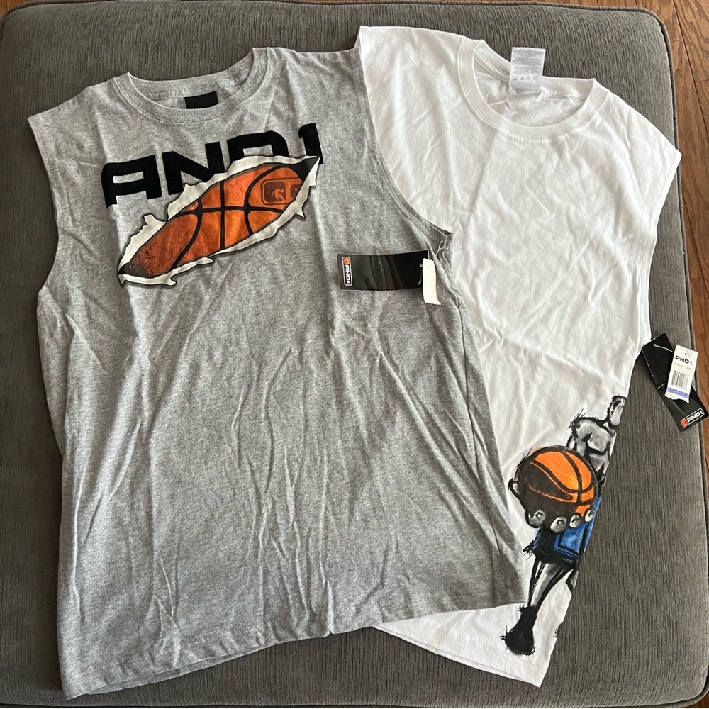 NWT Kids AND1 Basketball Graphic Tanks Size XL